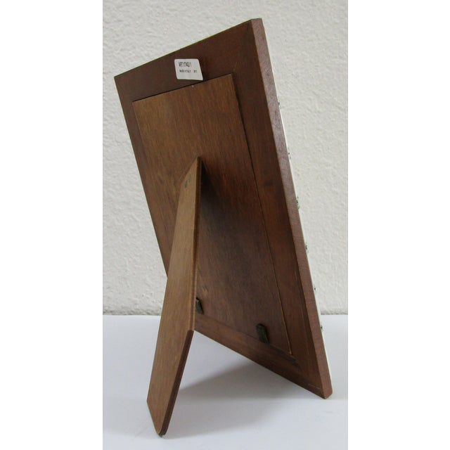 Mangani Italy Green and White Porcelain Frame For Sale - Image 10 of 12