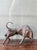 Metal Vintage Metal Abstract Bull Sculpture For Sale - Image 7 of 16