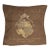 Pessac-Leognan Brown Tapestry Cushion With Feather Filler - 46x46cm (18"x18") For Sale