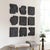 This Set Of Nine Wood Wall Pieces Is Crafted From 100% Natural Tamarind Wood In Charcoal Black. Because Each Is...
