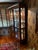 Attributed to Hekman Furniture Glass Front Display Cabinet With Burled Wood, Mirrored Back, Lighted and Glass Shelves, For Sale - Image 11 of 14