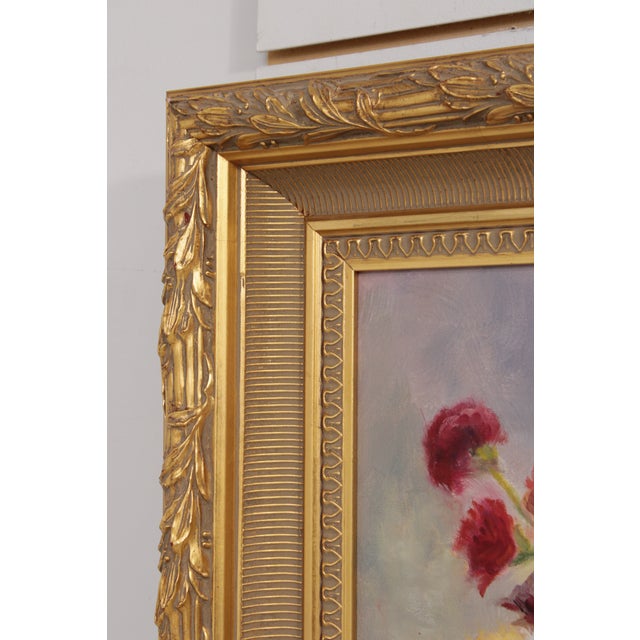 Oil on Canvas Painting Still Life Flowers For Sale - Image 15 of 17