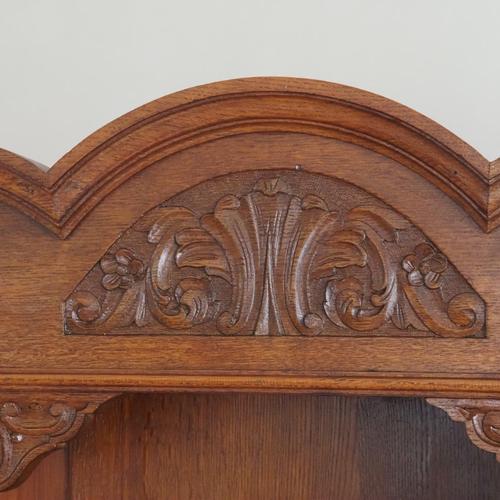 Antique Art Nouveau Cupboard with Oval Glazed Doors, 1890s For Sale - Image 5 of 18