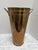 Farmhouse Vintage Solid Brass Umbrella Vessel or Waste Basket For Sale - Image 3 of 7