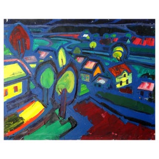 Valdis Bush, Sunset, 1977, Oil on Canvas For Sale