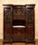 Tan Large 19th Century Empire Mahogany Display Bookcase, 1890s For Sale - Image 8 of 8