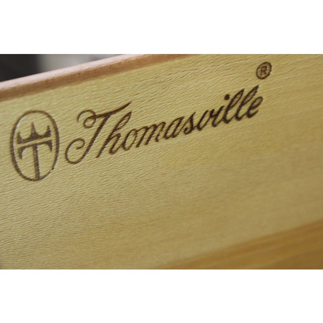 Thomasville Flame Mahogany Bow Front Chest on Chest For Sale - Image 14 of 15