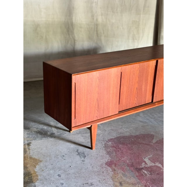 1960s Mid-Century Danish Sideboard Attributed to Knud Nielsen for Løsning Mobelfabrik For Sale - Image 4 of 18