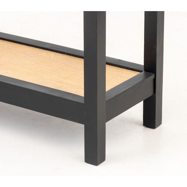 Contemporary Ebonized Wood Console Table For Sale In New York - Image 6 of 7