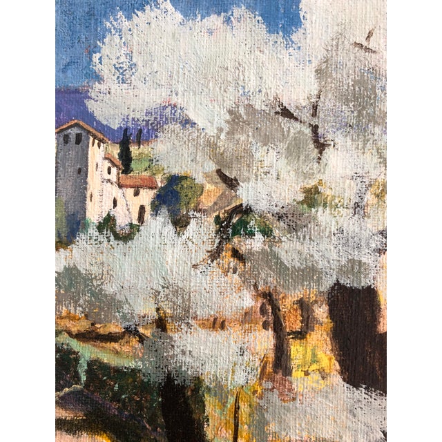 René Grossen, Vue sur un paysage de Toscane, Oil on Canvas, Framed For Sale - Image 6 of 10