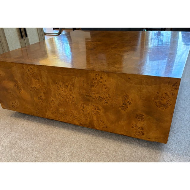 MCM Large Burl Wood Coffee Table For Sale - Image 9 of 9