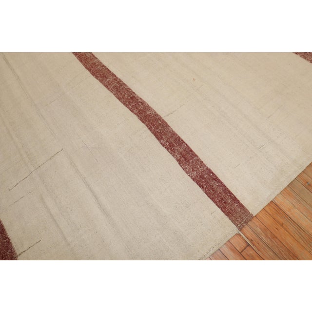 Vintage Square Room Size Turkish Kilim For Sale - Image 17 of 18