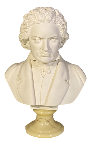 Marble Dust Bust of Beethoven by A. Giannelli, 1960s