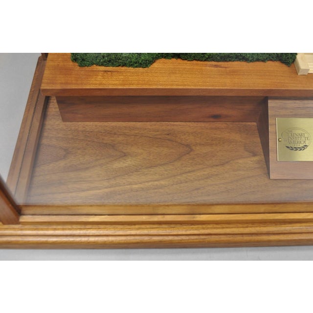 Late 20th Century The Culinary Institute of America Mixed Wood Award Model for Dr John Connolly For Sale - Image 11 of 18