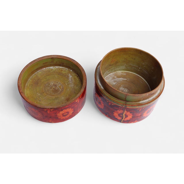 Handpainted Wooden Lacquerware Spice Box, 1950s For Sale - Image 3 of 11