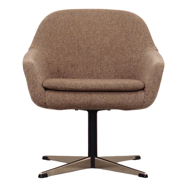 Danish Brown Armchair, 1970s For Sale