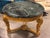 French Louis XV Style 23 K Gold Carved Wood Center Table + Marble Top For Sale - Image 9 of 12
