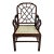 Late 20th Century Attributed to Ralph Lauren Home Chinese Chippendale Style Caned Armchair For Sale