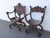 Gothic Late 1800s Gothic Heavy Hand Carved Throne His and Hers Curule Chairs 6570d For Sale - Image 3 of 18