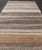 Taupe Vintage Turkish Kilim Rug With Layered Stripes in Cream, Walnut, and Taupe For Sale - Image 8 of 11