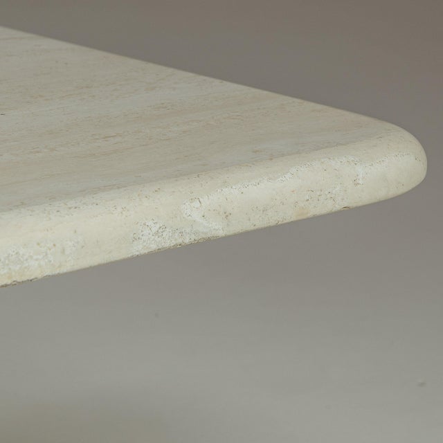 French 19th Century France Cream Marble Coffee Table For Sale - Image 3 of 10