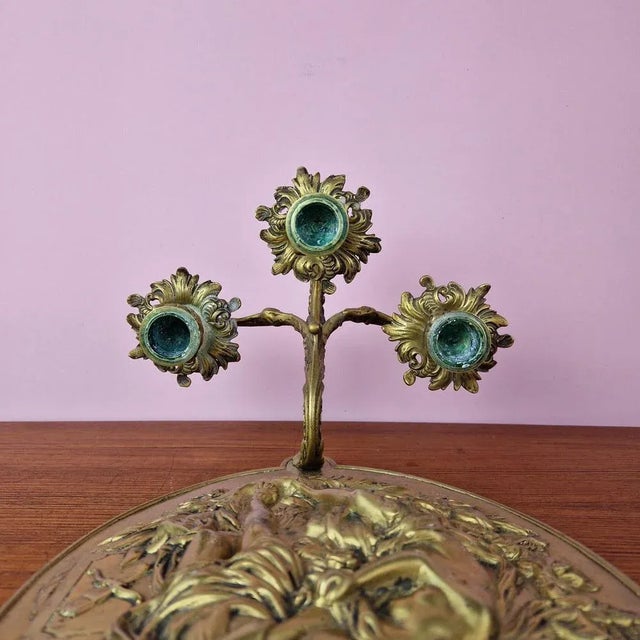 Bronze Candleholders, Sweden, 19th Century, Set of 2 For Sale - Image 3 of 10