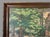 Offering an antique Impressionistic oil painting on canvas depicting a serene scenic countryside chapel with shade trees....