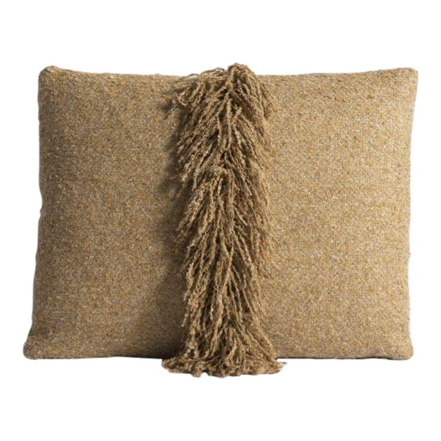 Lancaster Signature Fringe Pillow in Berber Ochre For Sale