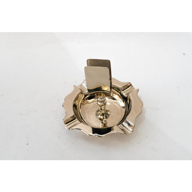 Metal Art Deco Silver Ashtray, Vienna, 1920s For Sale - Image 7 of 9