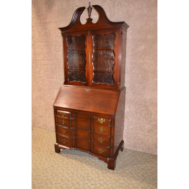 Vintage Mahogany Regency Style Secretary Desk Chairish