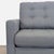 Modern Modern Dark Gray Fabric Loveseat With Tufted Cushions For Sale - Image 3 of 5