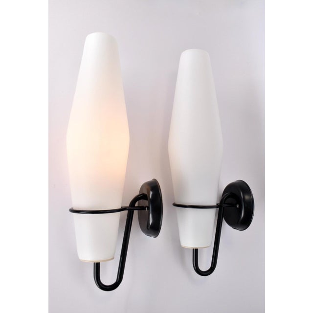 RAAK Modernist Glass Wall Sconces C-1556 by Raak, 1950s For Sale - Image 4 of 15