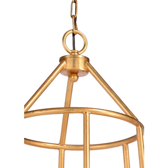 Wildwood Wildwood Earlom Gold Pendant Light For Sale - Image 4 of 5