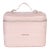 Pink Canvas Embroidered Cannage DiorTravel Vanity Case For Sale