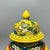 Mid 20th Century Pair of Chinese Yellow Ground Porcelain Temple Jar | Famille Rose Mandarin Ducks & Lotus Motif For Sale - Image 5 of 9