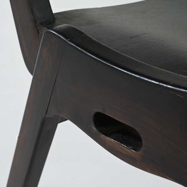 Modern 20th Century German Wooden Dining Chair For Sale - Image 3 of 12