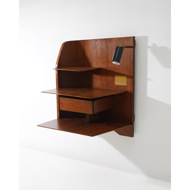 Metal Wall-Mounted Nightstands by Gio Ponti for Dassi, 1960s, Set of 2 For Sale - Image 7 of 16