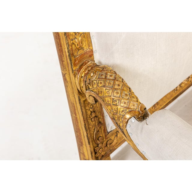 Set of French Régence Giltwood Armchairs, 1900s For Sale - Image 4 of 14