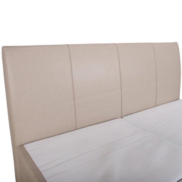 Ruf Veronesse QLX Leather Bed Beige Cream Sand For Sale - Image 4 of 14