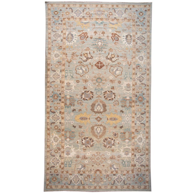 21st Century Contemporary Sultanabad Rug 13 X 23 For Sale - Image 13 of 13