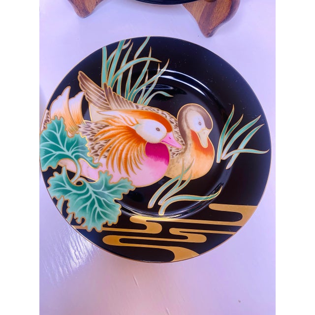 Fitz and Floyd 1980s Fits & Floyd Salad Plates, Set of 4, Made in Japan For Sale - Image 4 of 6