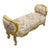 Baroque Style Tufted Bench Furniture With Gold Details For Sale