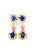 Baroque Bochic "Capri" Blue & Multi Sapphire & Ruby Earrings Set In 18K Gold & Silver For Sale - Image 3 of 18
