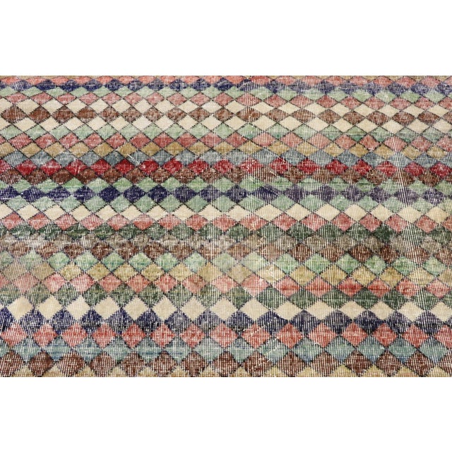 Mid 20th Century Zeki Muren Vintage Turkish Sivas Rug - 04'10 X 08'08 For Sale - Image 5 of 10