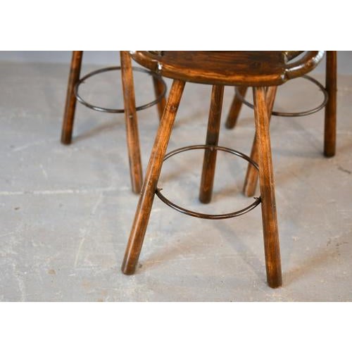 Brutalist Mid-Century Modern Brutalist Marbella Bar Stools by Sergio Rodrigues, 1970s, Set of 3 For Sale - Image 3 of 11