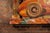 Art Deco Vintage Double-Sided Art Deco Painted Carnival Ride Handrail Panel For Sale - Image 3 of 11
