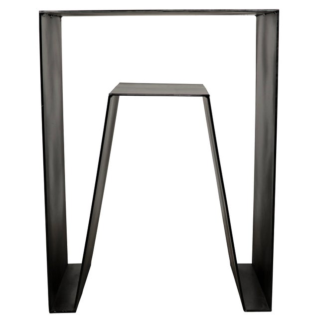 Contemporary NOIR Quintin Side Table in Black Metal For Sale - Image 3 of 8
