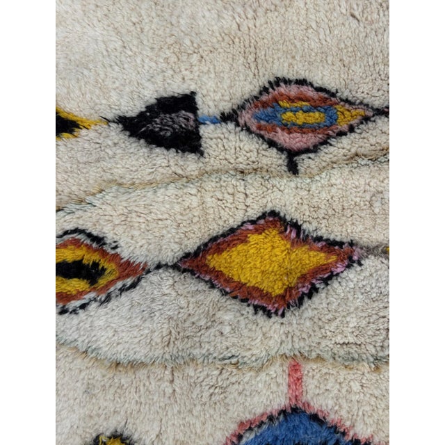 Mid-Century Modern Berber Moroccan Mrirt Wool Rug For Sale - Image 3 of 10