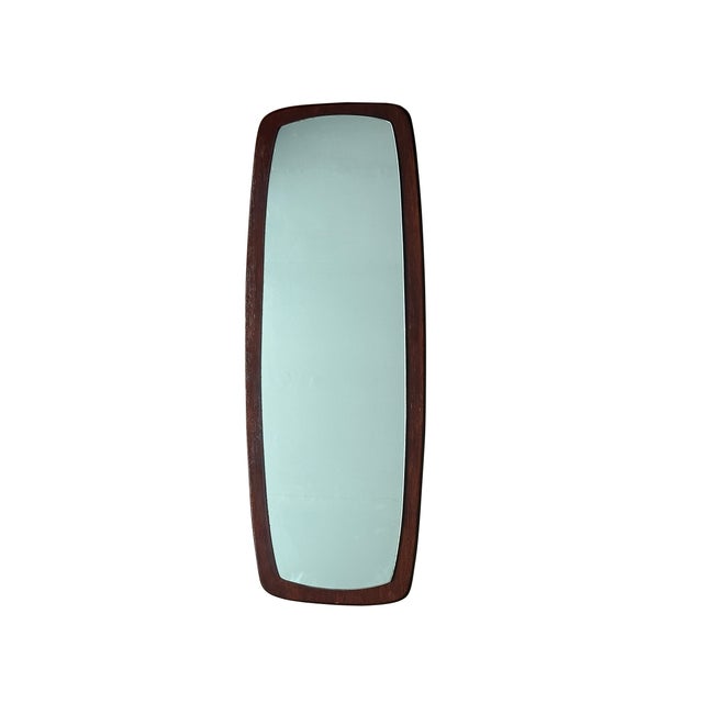 Mid-Century Modern Danish Teak Wall Mirror, 1960s For Sale - Image 9 of 9