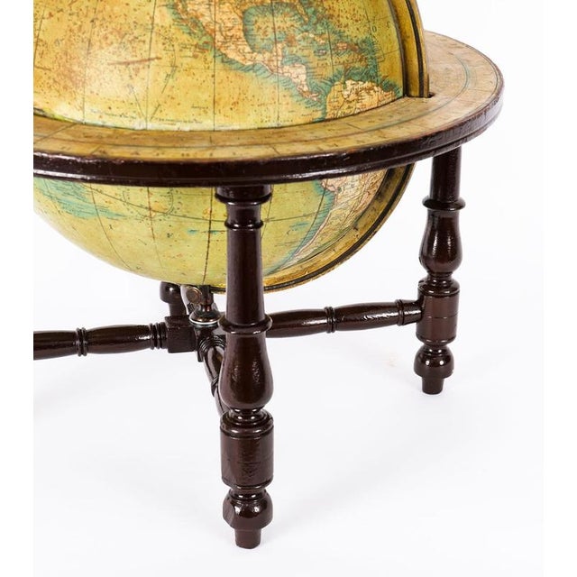 Metal Antique Victorian Terrestrial Table Globe from Wyld's, 19th Century For Sale - Image 7 of 14